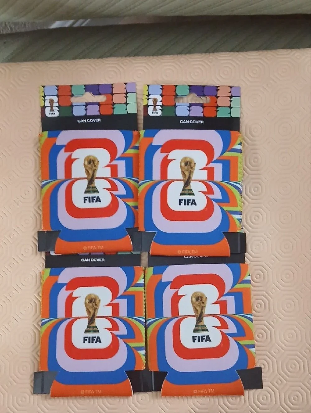 World Cup Themed Multi-Color Cup Holders